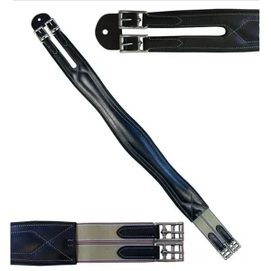 Exselle Elite Black Overlay Padded Shaped Girth