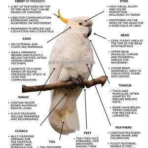 External Anatomy of Bird Poster by Monika Sangar (PDF)