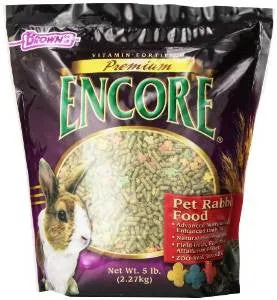 F.M. Brown's 51196 Encore Premium Rabbit Food 5lb6-90767 {L+1} C= 423142