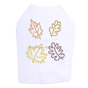 Fall Leaves 3 Rhinestone Tank- Many Colors