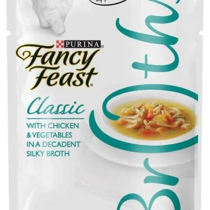 Fancy Feast Classic Broths with Chicken & Vegetables Supplemental Cat Food Pouches