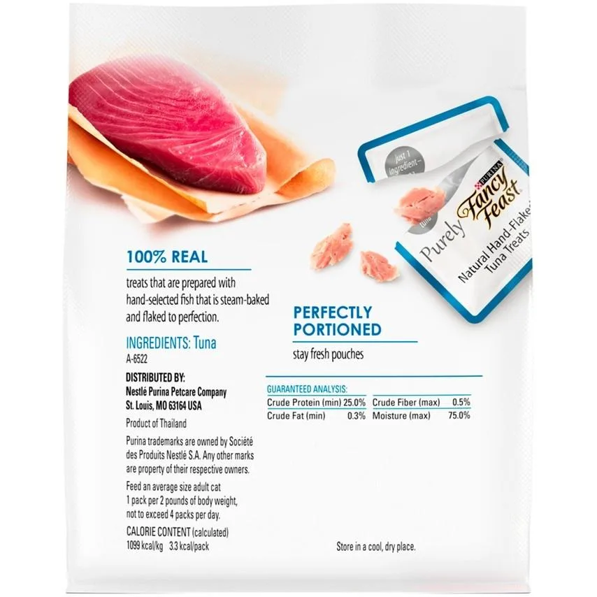 Fancy Feast Purely Natural Hand-Flaked Tuna Cat Treats - Image 2