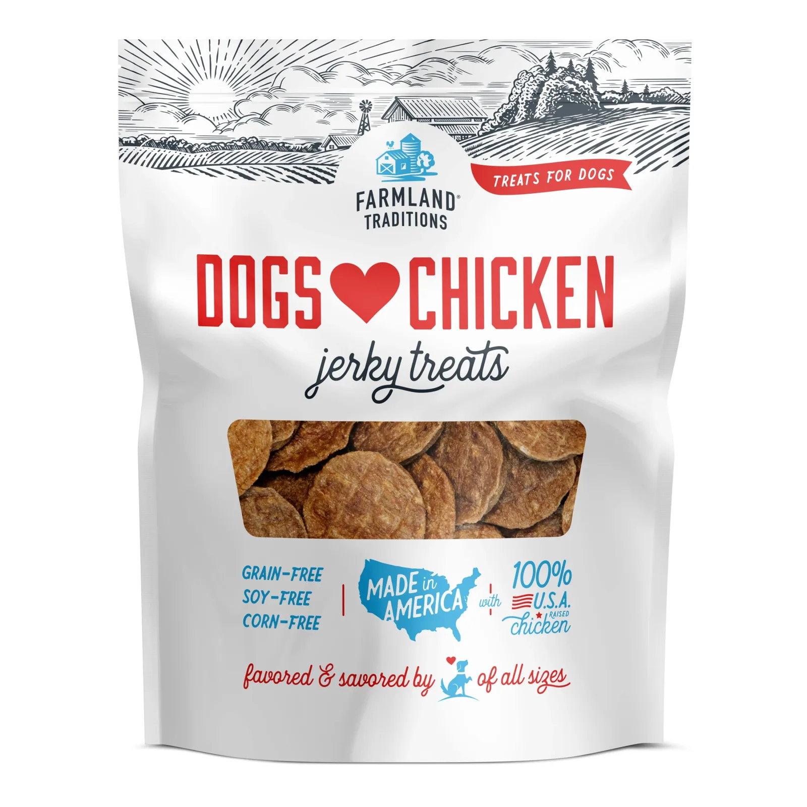 Farmland Traditions Dogs Love Chicken Jerky Dog Treats 32 oz