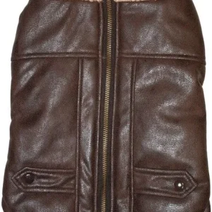 Fashion Pet Brown Bomber Dog Jacket