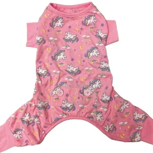 Fashion Pet Unicorn Dog Pajamas Pink