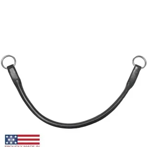 Feather-Weight Jaw Strap with Rubber 16" Black