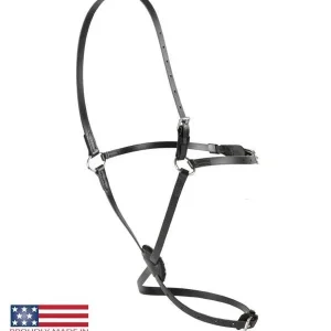 Feather-Weight Synthetic Figure 8 Race Halter Blac