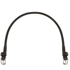 Feather-Weight Throat Latch Leather Long Black