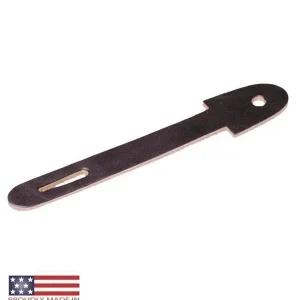 Featherweight 1 Slot Leather Head Pole Strap Black