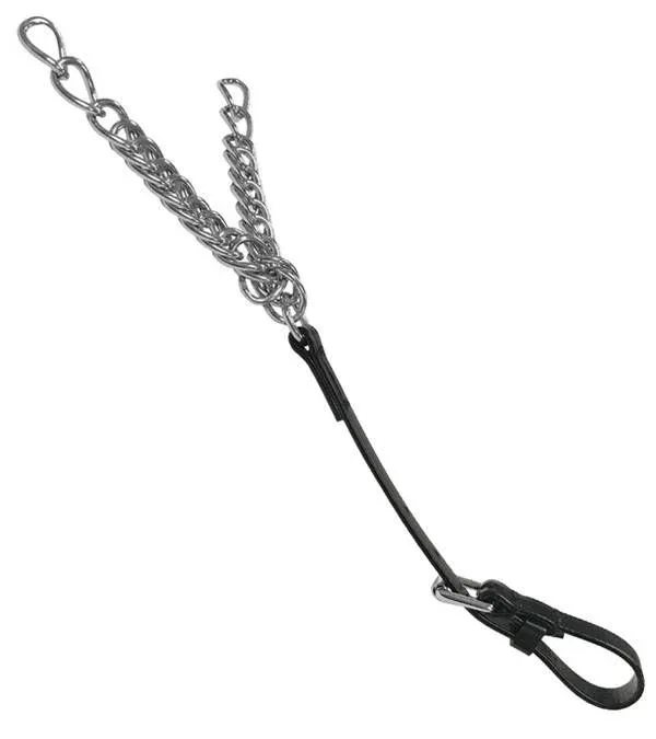 Featherweight Curb Chain With Throat Strap