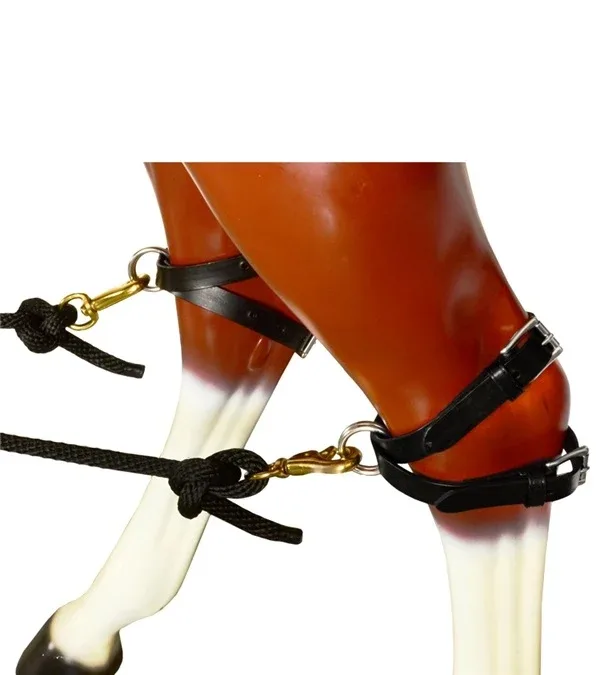 FeatherWeight Leather Breeding Hobble 2in Black - Image 2