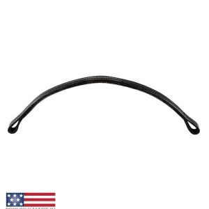 Featherweight Leather Browband Black