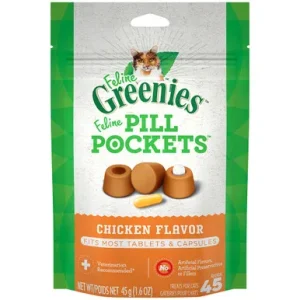 Feline Greenies Pill Pockets Chicken Flavor Soft Cat Treats