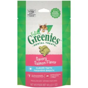 Feline Greenies Savory Salmon Flavor Cat Dental Treats