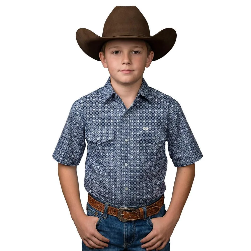 Ferrell Brands Inc Boy's The Emerson Blue Shirt