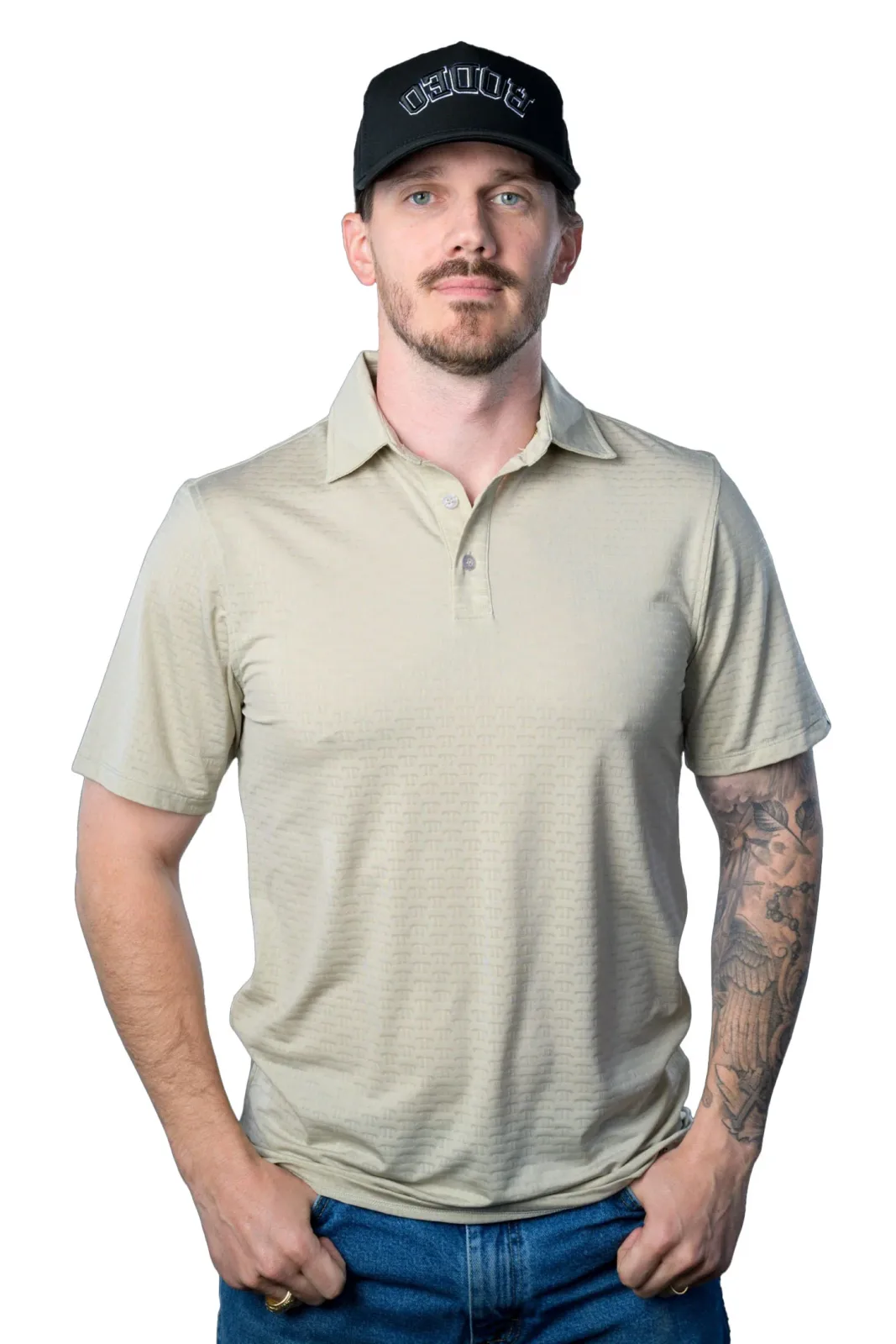 Ferrell Brands Inc Mens Moonstruck Logo Vented Polo - Image 2