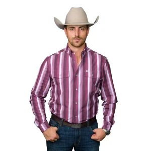 Ferrell Brands Inc The Tristan Maroon Long Sleeve Shirt