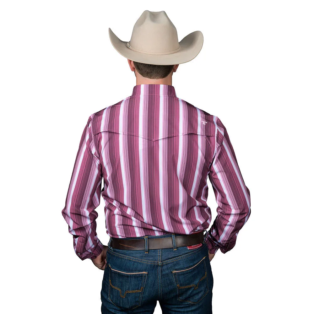 Ferrell Brands Inc The Tristan Maroon Long Sleeve Shirt - Image 2