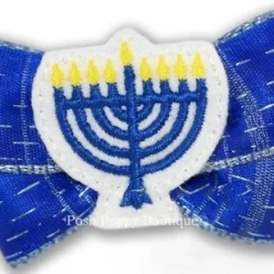 Festival of Lights Dog Hair Bow