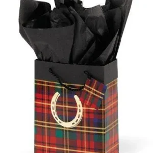 Festive Plaid Cub Gift Bag Plaid