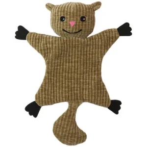 Fetch Your Own Adventure Flat Squirrel Crinkle Plush Dog Toy