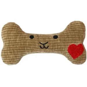 Fetch Your Own Adventure Khaki Bone Plush Dog Toy