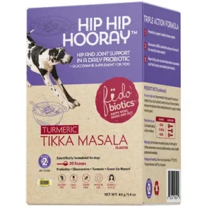Fidobiotics Hip Hip Hooray Hip & Joint Support Daily Probiotic + Glucosamine for Dogs