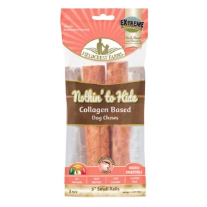 Fieldcrest Farms Nothin' to Hide Collagen Roll Dog Chew Salmon, 5 in, 2 ct