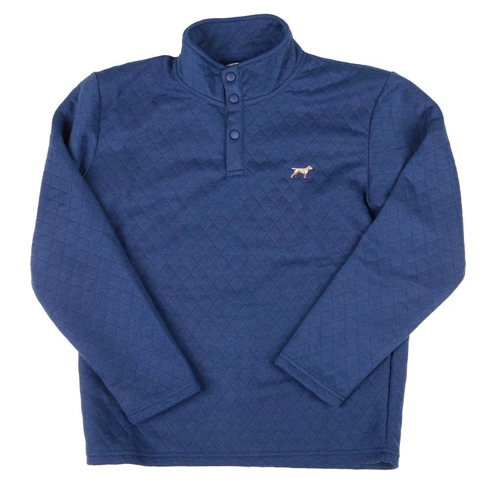 Fieldstone Boy's Blue Diamond Patterned Pullover - Image 2