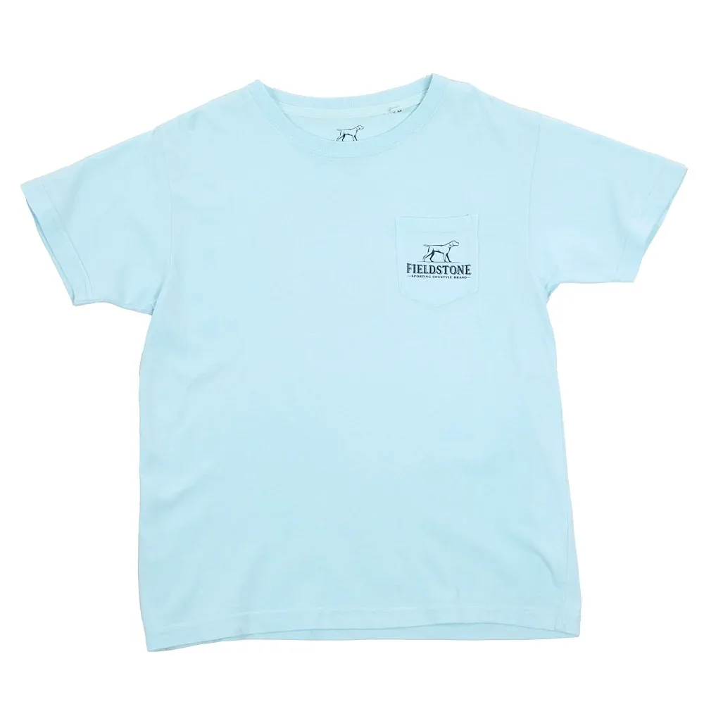 Fieldstone Boy's Chambray Neon Bronco Tee Shirt - Image 2