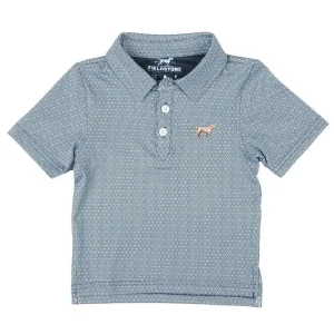 Fieldstone Boy's Navy Diamond Polo