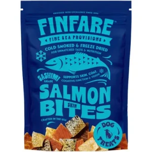 Finfare Sashimi Grade Salmon Skin Bites Cold Smoked & Freeze