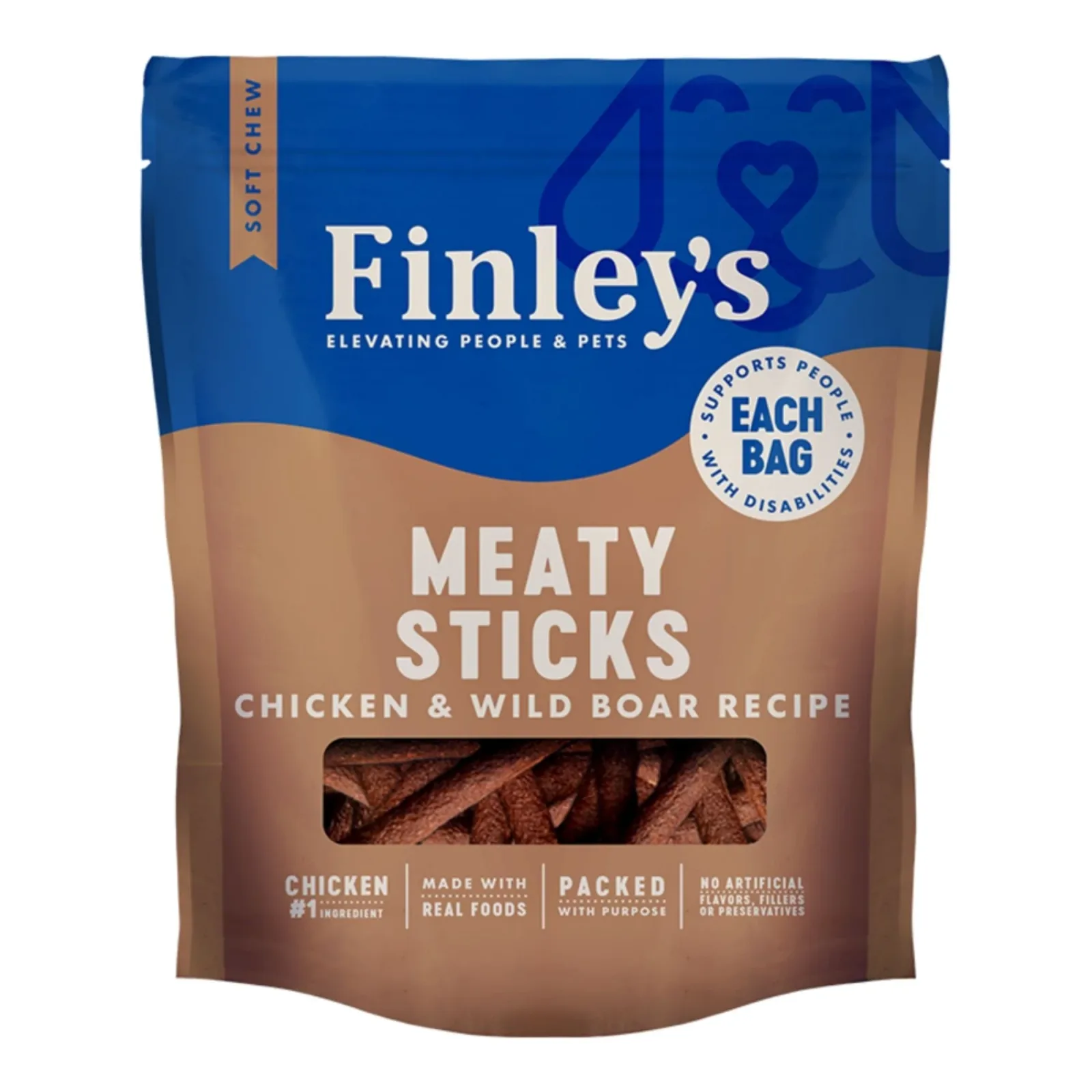 Finley's Dog Meaty Sticks Chicken & Wild Boar, 12 oz