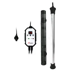 Finnex HMU-500S Titanium Heater With Controller, 500 Watts