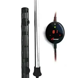 FINNEX HMX 200w Titanium Heater w/Guard & Touch Digital Temp Contr. @ Fish Tanks Direct