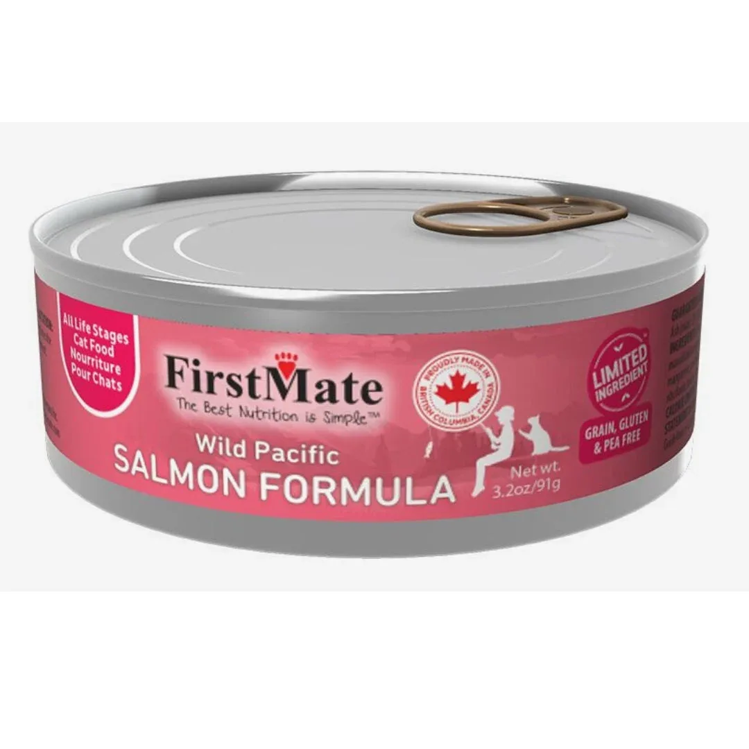 Firstmate Cat Limited Ingredient Grain-Free Salmon, 3.2 oz each, Case of 24