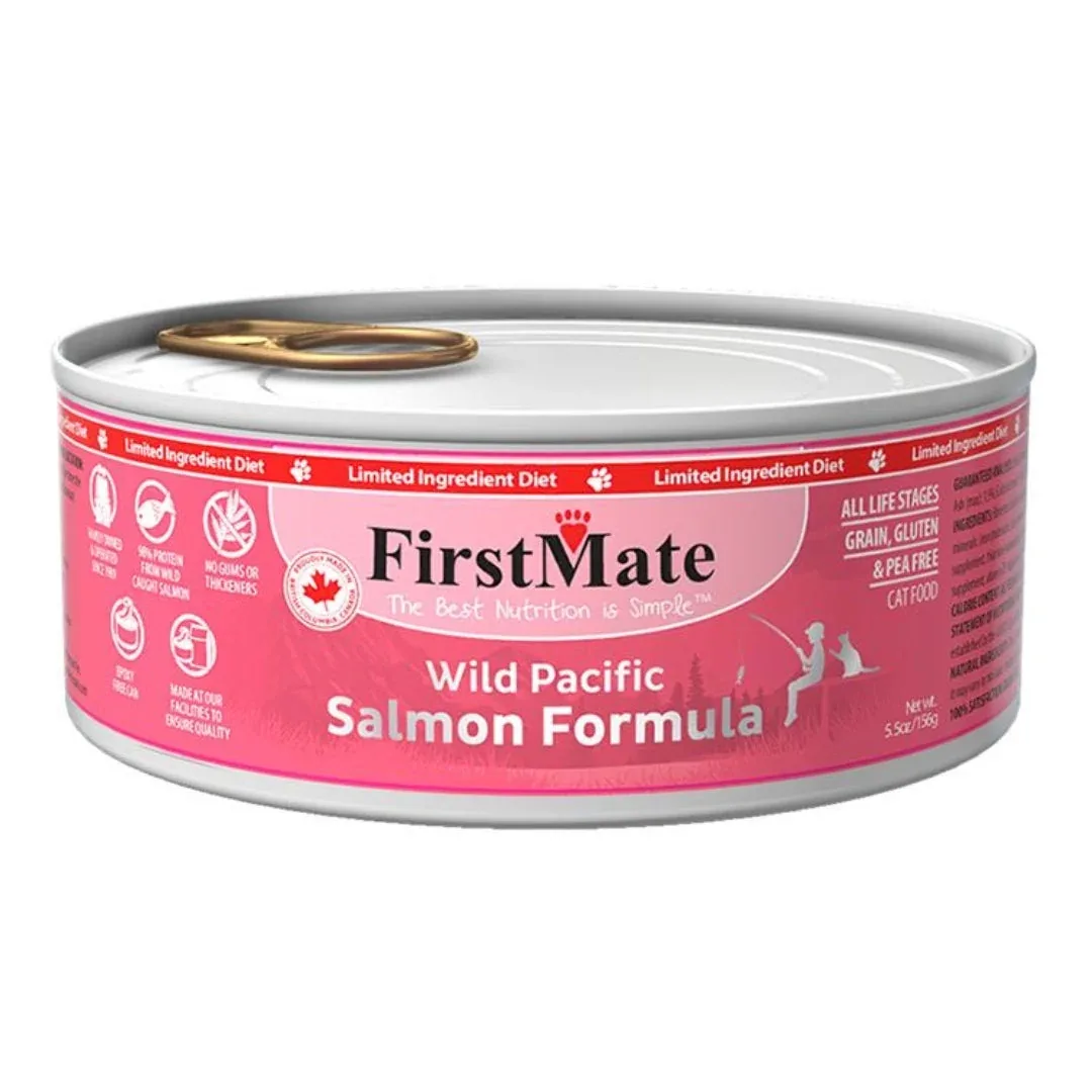 Firstmate Cat Limited Ingredient Grain-Free Salmon, 5.5 oz each, Case of 24