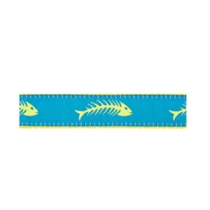 Fishbones -- Yellow on Blue