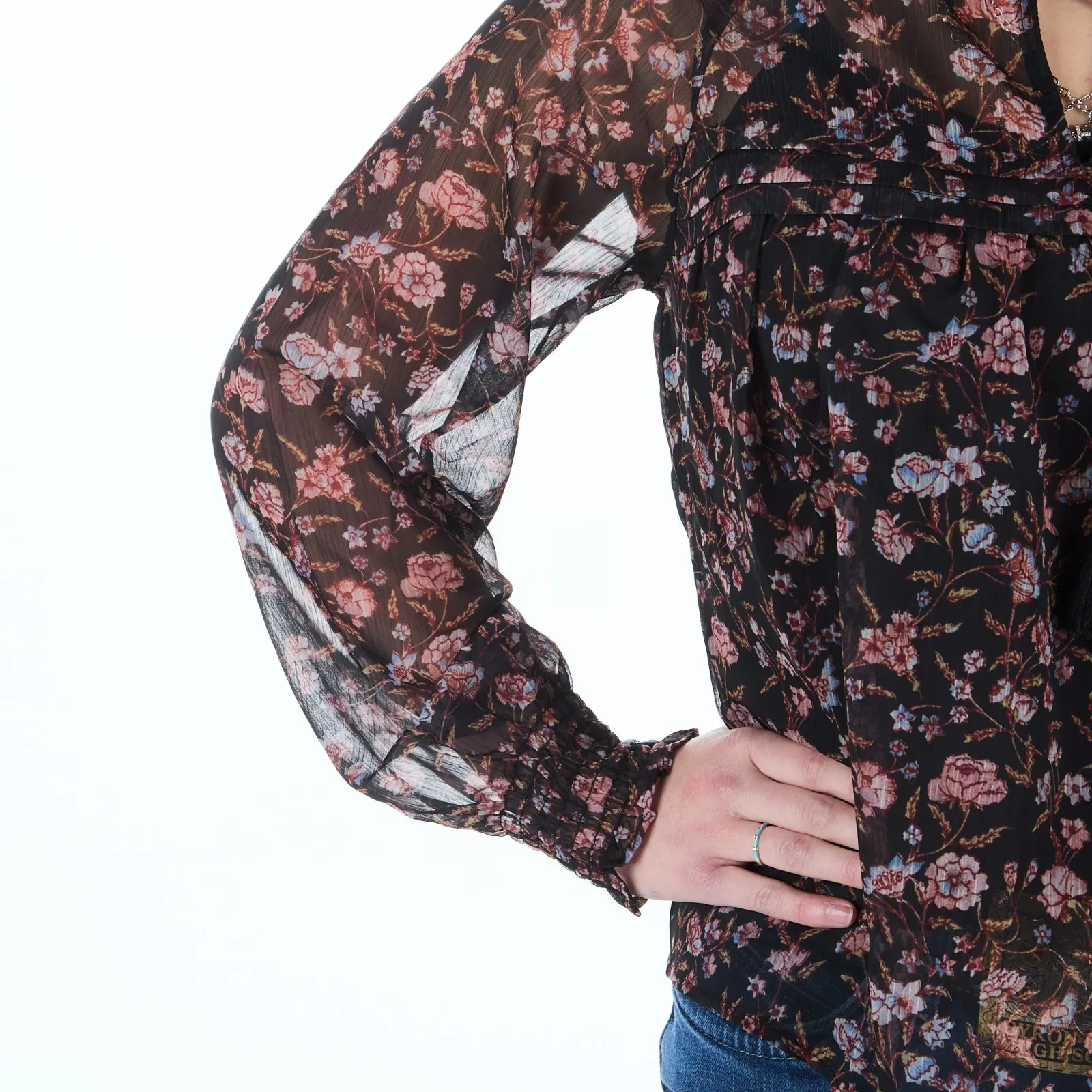 Flag & Anthem Chelsea Floral Print Top - Image 2