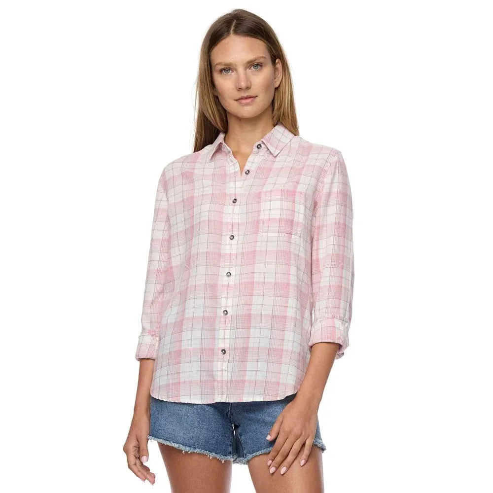 Flag & Anthem Harper Burn Out Button Top