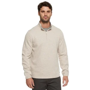 Flag & Anthem Men's Oatmeal Bradner Quilted Pullover