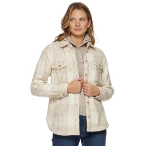 Flag & Anthem Womens Pemberton Cream/Brown Shacket