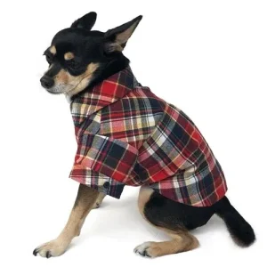 Flannel Button Down Shirt Red