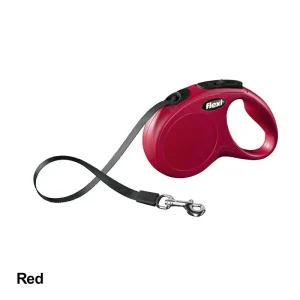 Flexi Classic Tape Extendable Dog Leash 10ft Red