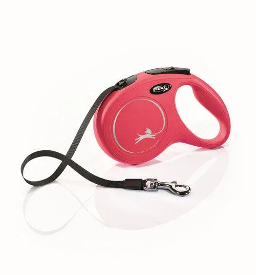 Flexi Flexi Classic Nylon Cord Dog Leash Red 16ft MD up to 55lb - Image 2
