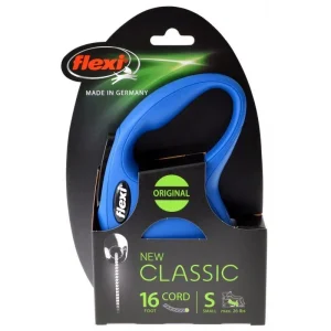 Flexi New Classic Retractable Cord Leash - Blue