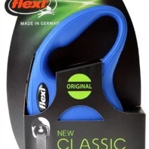 Flexi New Classic Retractable Tape Leash - Blue
