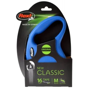 Flexi New Classic Retractable Tape Leash - Blue