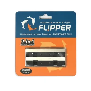 Flipper Standard Replacement Stainless Steel Blade 2 Pack @ Fish Tanks Direct