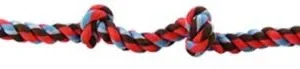 Flossy Chews Colored 4 Knot Tug Rope